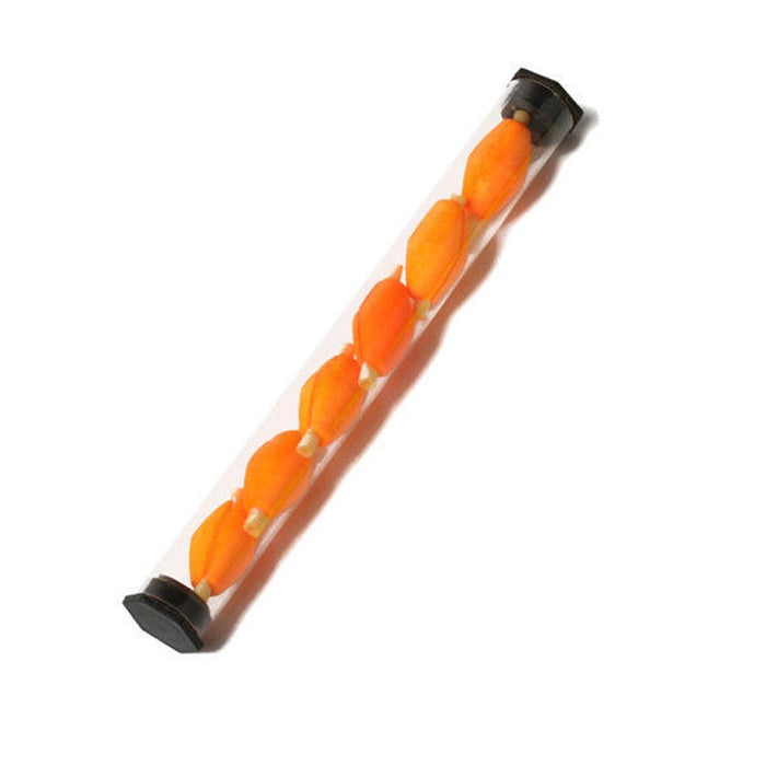 Crofta 6Pcs Tube Float Foam Strike Indicator For Fly Fishing Orange Plastic Tube