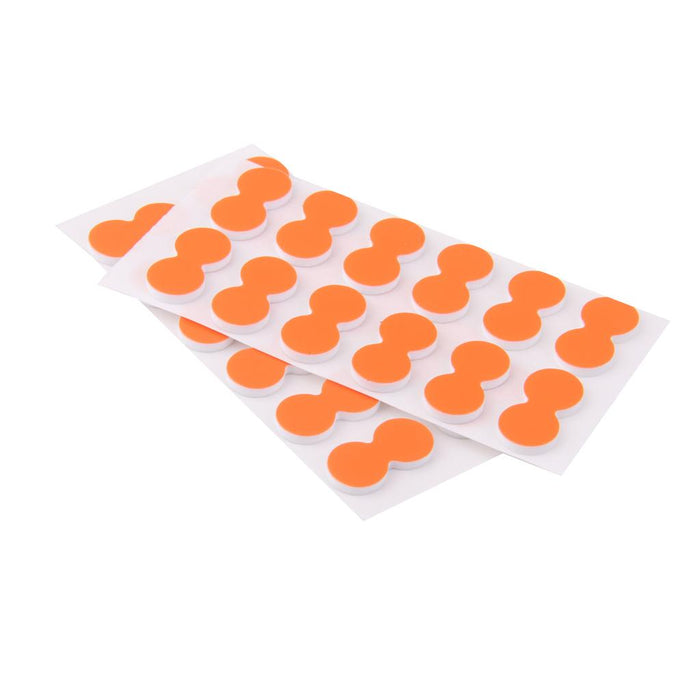 Crofta 48 Pieces Green + Orange Self-adhesive Foam Fly Fishing Stick on Strike Indicator Fishing Accessory