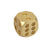 Crofta 13mm Solid Brass Dice 6-Side Spot with Round Corner