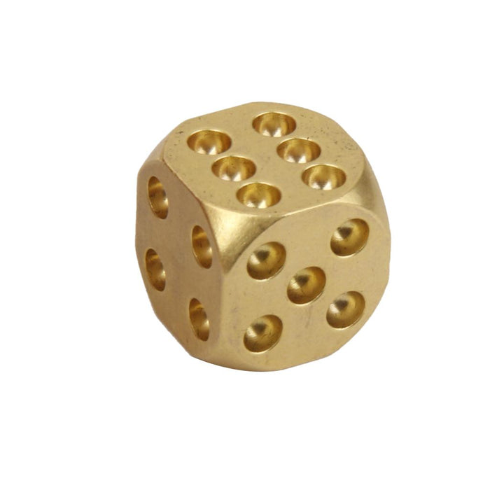 Crofta 13mm Solid Brass Dice 6-Side Spot with Round Corner