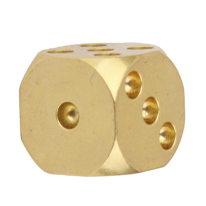 Crofta 13mm Solid Brass Dice 6-Side Spot with Round Corner