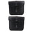 Crofta 1 Pair Black PU Leather Motorcycle Side Saddlebags Saddle Bag Panniers