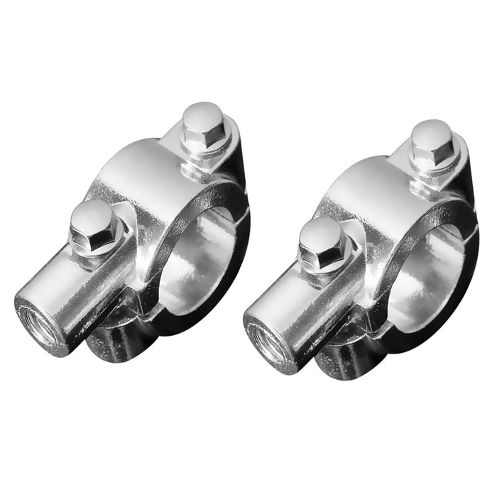 Crofta 10mm Motorcycle Bike 7/8'' Handlebar Mirror Clamp Mounting Bracket Chrome