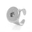 Crofta 10pcs Silver Snap Button Drill Finger Ring fits Noosa Adjustable DIY Jewelry