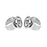 Crofta 10pcs Silver Snap Button Drill Finger Ring fits Noosa Adjustable DIY Jewelry