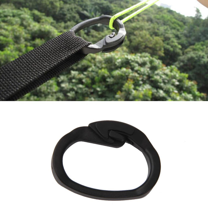 Crofta 10pcs Outdoor Camping Hiking Tent Connect Buckle Carabiners Hook