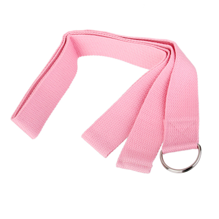 Crofta 180cm Yoga Stretch Belt Fitness Exercise Training Strap Belt - Pink