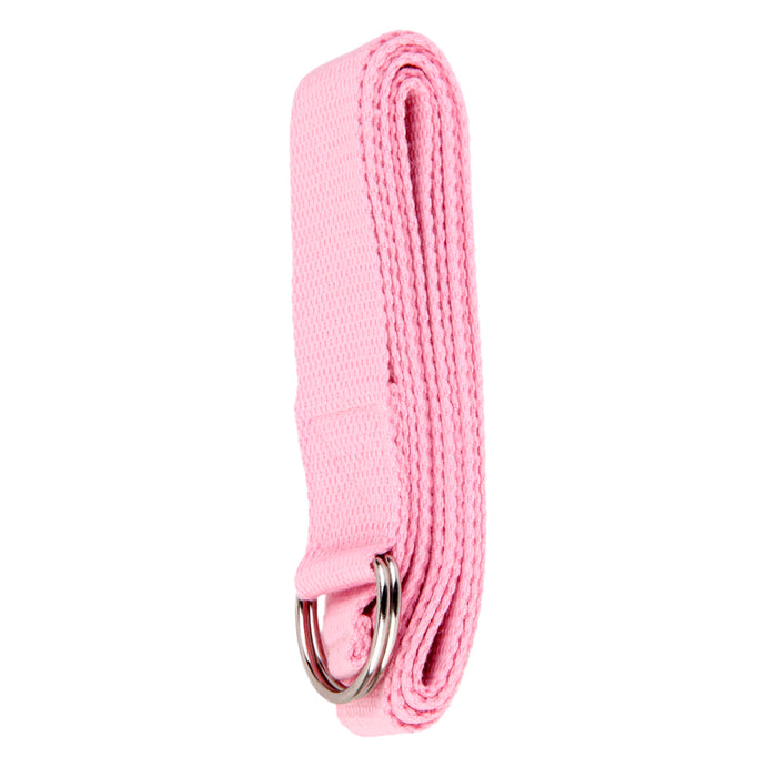 Crofta 180cm Yoga Stretch Belt Fitness Exercise Training Strap Belt - Pink