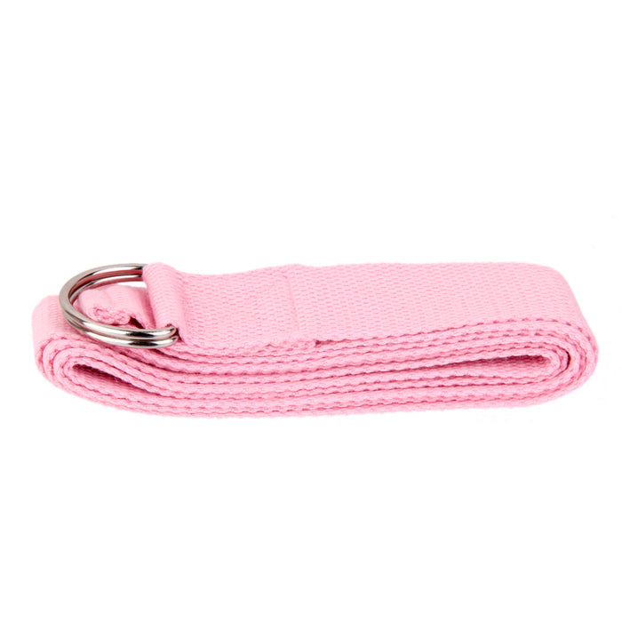 Crofta 180cm Yoga Stretch Belt Fitness Exercise Training Strap Belt - Pink