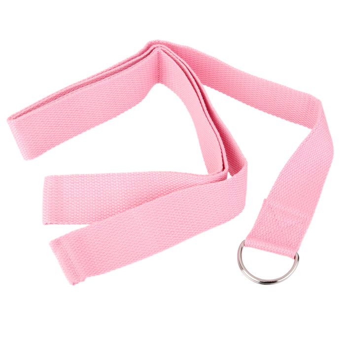 Crofta 180cm Yoga Stretch Belt Fitness Exercise Training Strap Belt - Pink