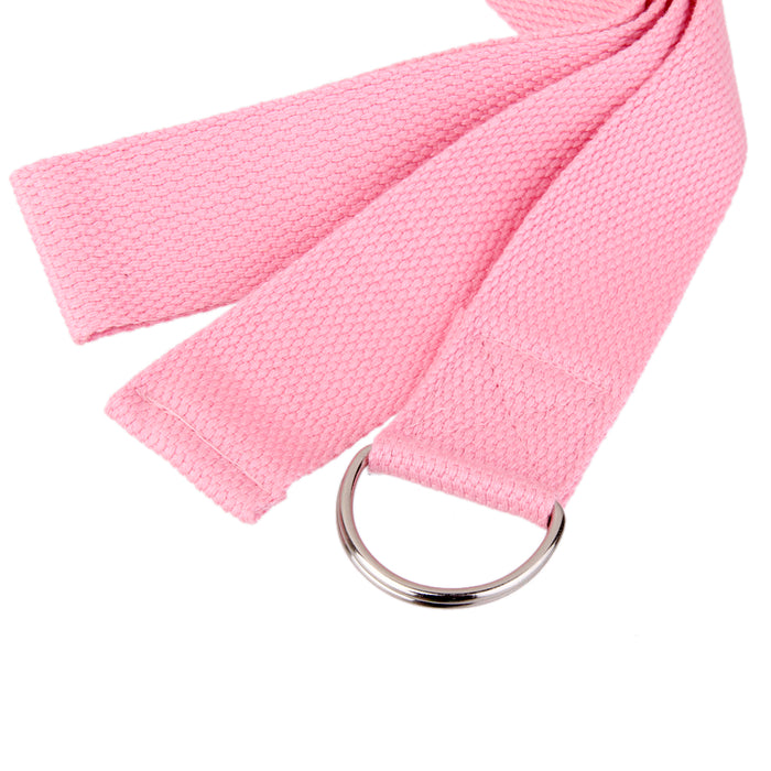 Crofta 180cm Yoga Stretch Belt Fitness Exercise Training Strap Belt - Pink