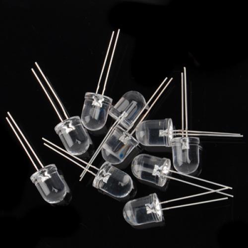 Crofta 10 PCS 10mm Ultra Bright UV LED