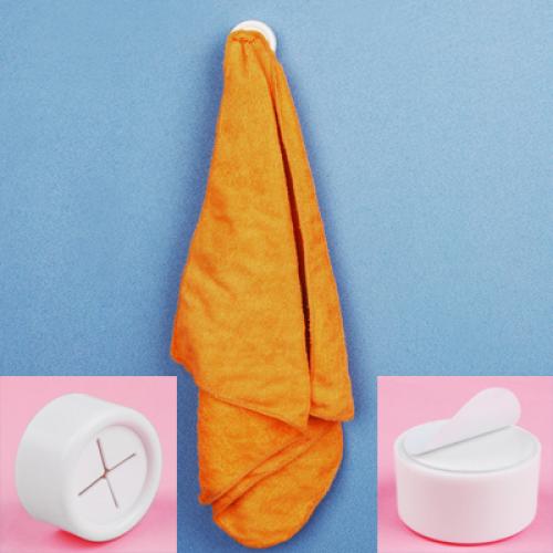 Crofta Single Cloth Tea Towel Holder Rubber Push In