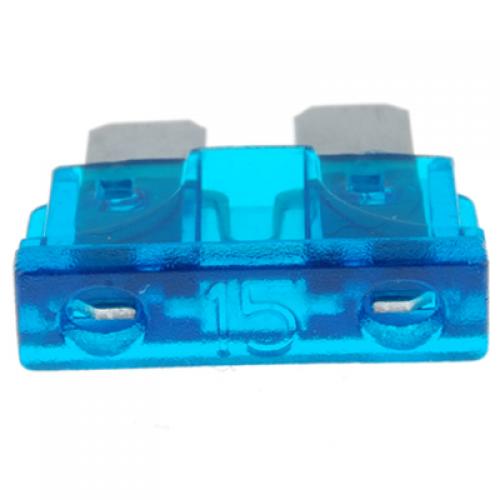 Crofta 10pcs 15A 32V Blue Standard Blade Fuses Replacement for Auto Car