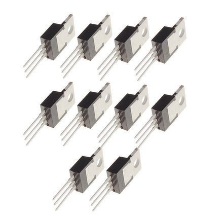 Crofta 10 x L7805CV 7805 5 Volt Positive Fixed Voltage Regulators