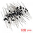 Crofta 100x IN4007 DO-41 Rectifier Diode 1A 1000V