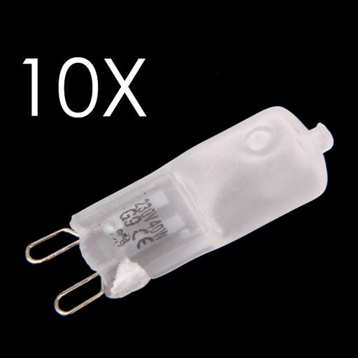 Crofta 10 x G9 40W 230V Halogen Bulb Light Lamp