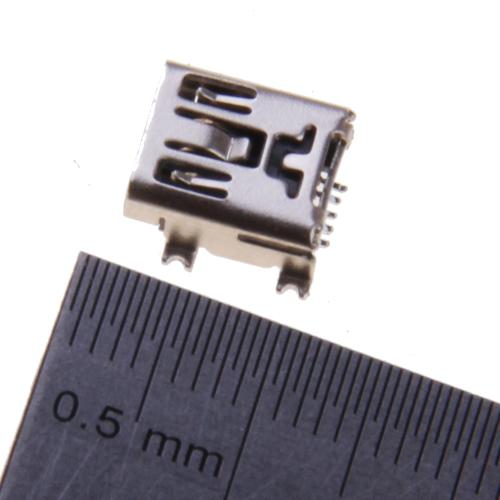 Crofta 10x 5-Pin Female Mini USB Socket Connector