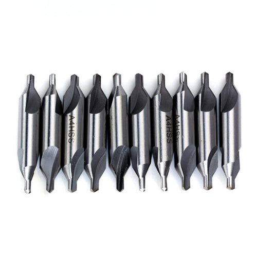 Crofta 10pcs 4mm Combined Center Drill Countersinks 60 Degrees