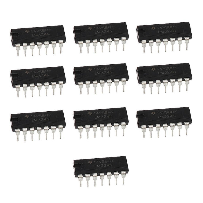 Crofta 10x LM324N Low Power Quad Operational Amplifier DIP-14