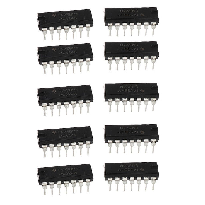 Crofta 10x LM324N Low Power Quad Operational Amplifier DIP-14