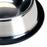 Crofta Stainless Steel Food Bowl w/ Rubber Ring for Pet Dog Cat - 1#