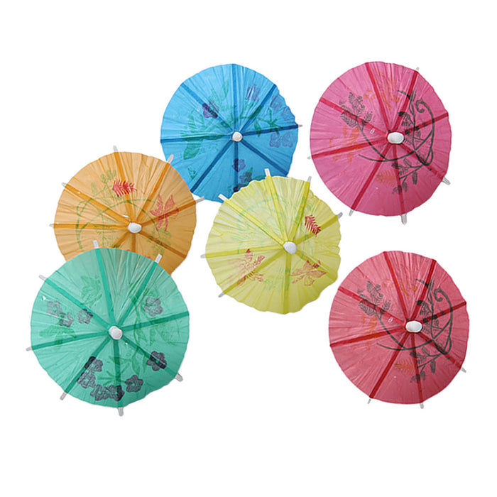 Crofta 144Pieces Cocktail Drink Sticks Parasol Umbrella Picks For Holiday XMAS Party