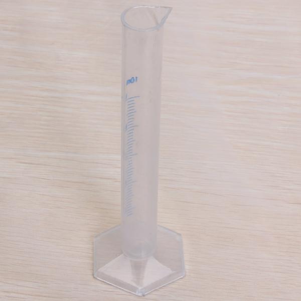 Crofta 10ml Transparent Plastic Graduated Cylinder