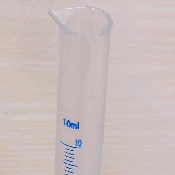 Crofta 10ml Transparent Plastic Graduated Cylinder