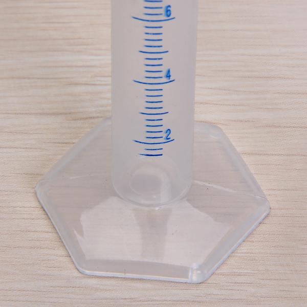 Crofta 10ml Transparent Plastic Graduated Cylinder