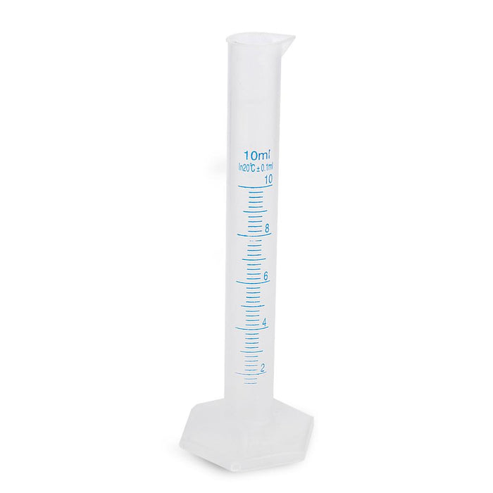 Crofta 10ml Transparent Plastic Graduated Cylinder