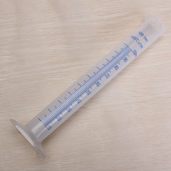 Crofta 100ml Transparent Plastic Graduated Cylinder