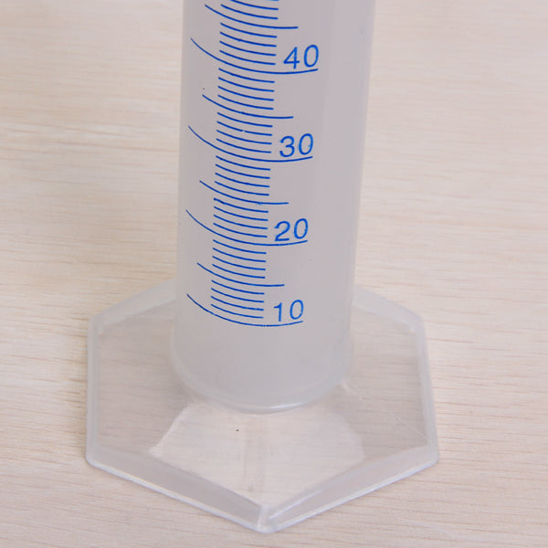 Crofta 100ml Transparent Plastic Graduated Cylinder