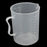 Crofta 1000ml Transparent Plastic Graduated Beaker with Handle