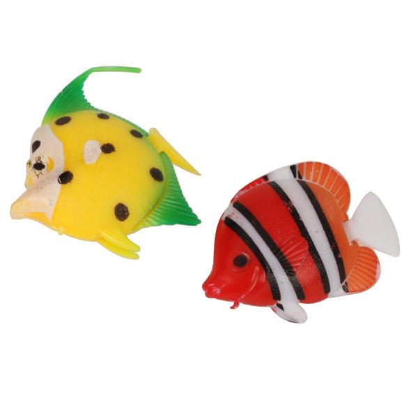 Crofta 5pcs Plastic Artificial Fish Ornament for Aquarium Fish Tank Decoration