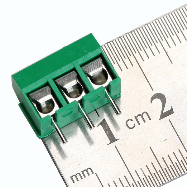 Crofta 10pcs 3 Pins 5.08mm Pitch Screw Terminal Block Connector