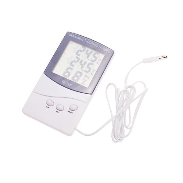 Crofta Indoor Outdoor Temperature Measuring Thermometer Hygrometer Temperature Humidity Meter