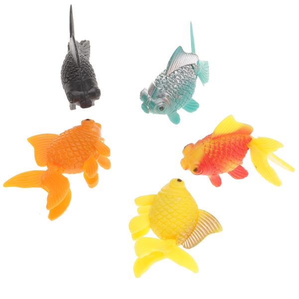 Crofta 5pcs Plastic Artificial Fish Ornament for Fish Tank Aquarium Decor