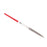 Crofta 180mm Long Half Round Needle File w/ Diamond Coating