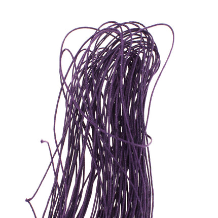 Crofta Waxed Cotton Cord String For Jewelry Making Beading DIY Craft Supplies Dark Purple