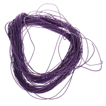 Crofta Waxed Cotton Cord String For Jewelry Making Beading DIY Craft Supplies Dark Purple