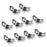 Crofta 10pcs Glass Shelf Right Angle Fixing Clip Bracket with Suction Cup