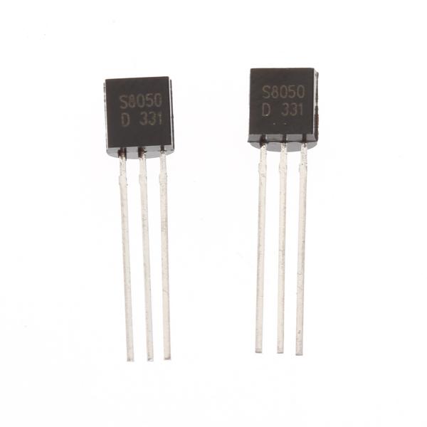 Crofta 100pcs Transistor S8050 NPN Silicon Transistor TO-92 Package