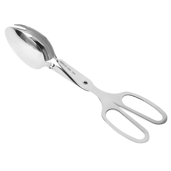 Crofta Stainless Steel Salad Tongs Serving Spoon Fork