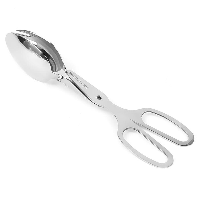 Crofta Stainless Steel Salad Tongs Serving Spoon Fork