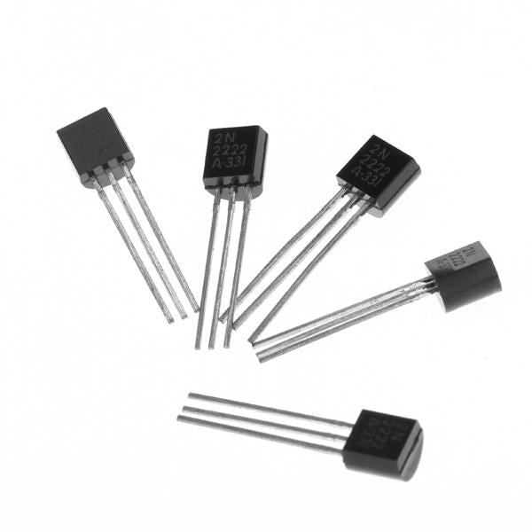 Crofta 100pcs 2N2222 TO-92 NPN 40V 0.8A Transistor