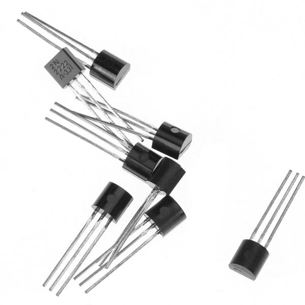 Crofta 100pcs 2N2222 TO-92 NPN 40V 0.8A Transistor