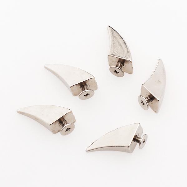 Crofta 100pcs Dragon Claw Shark Fin Spike Studs For DIY Craft Punk Leathercraft 17mm