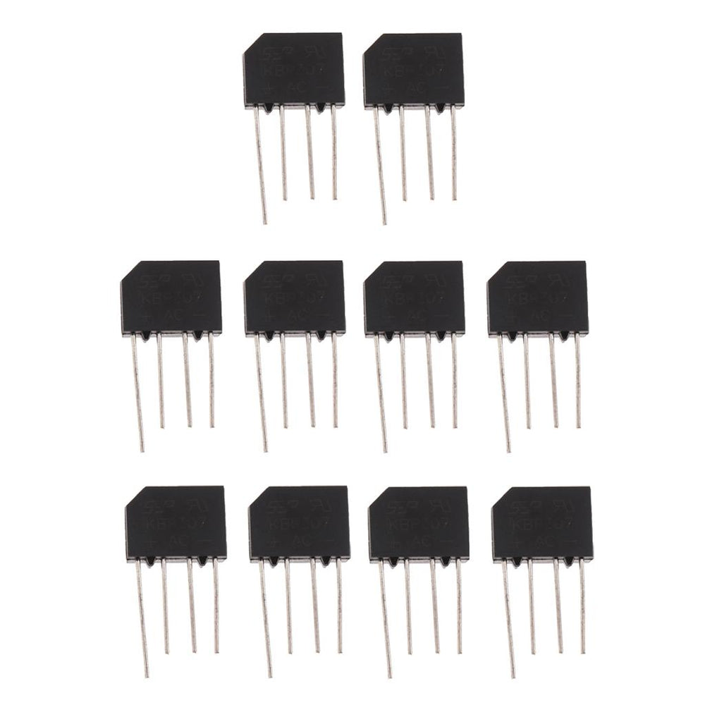 Crofta 10Pcs Single Phase 3.0 AMPS Glass Passivated Bridge Rectifiers