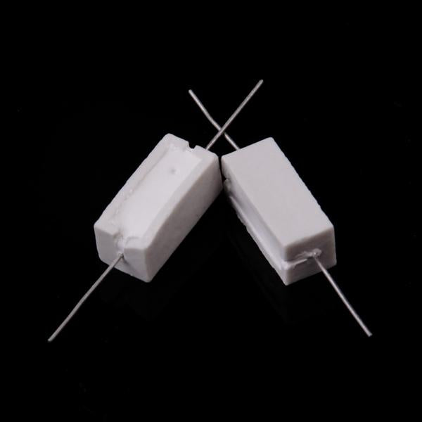 Crofta 10pcs 5W 10 Ohm Ceramic Power Resistors